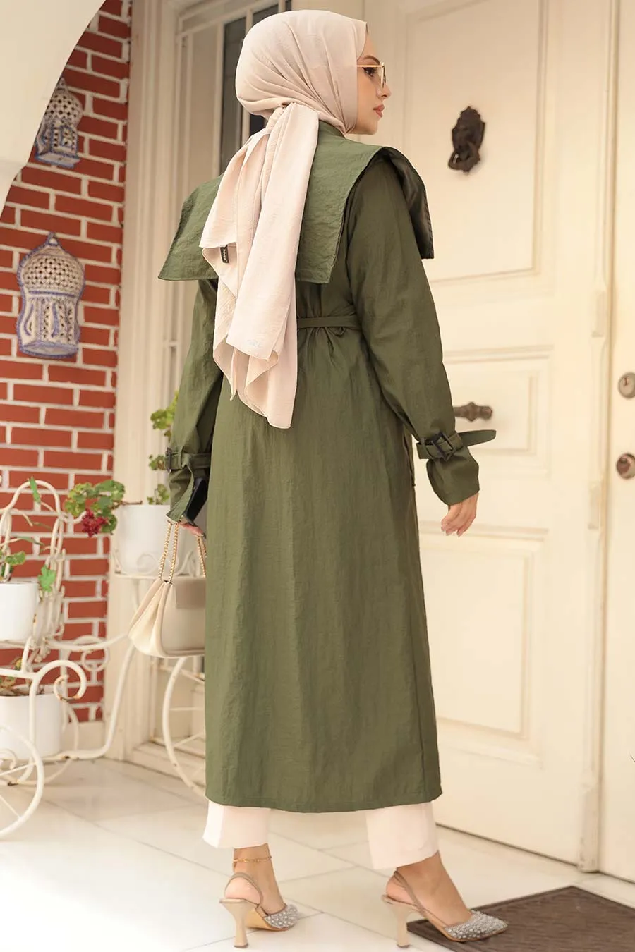 Elegant Molly Modest Full-Length Trench Coat