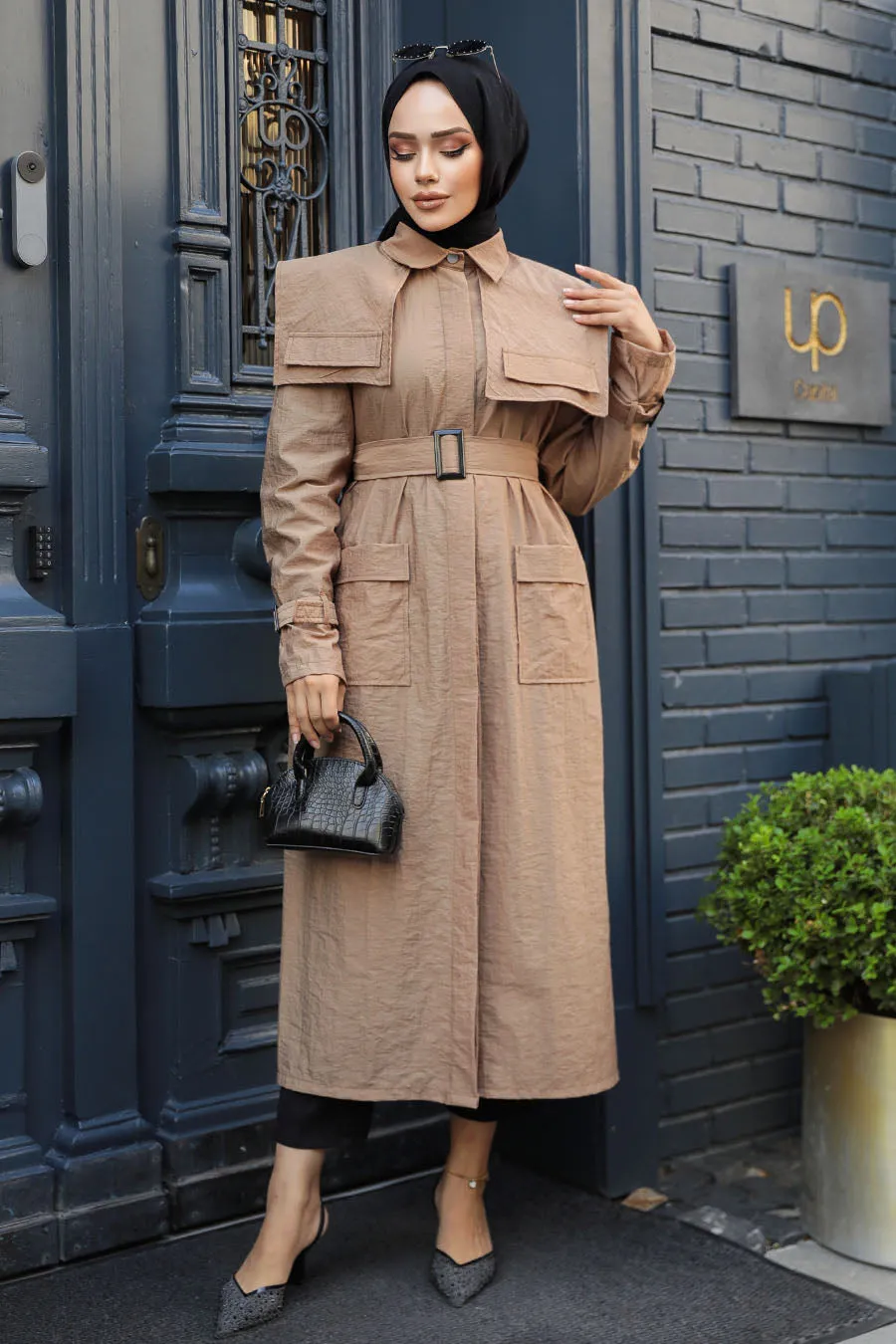 Elegant Molly Modest Full-Length Trench Coat