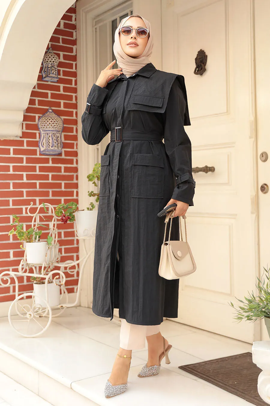 Elegant Molly Modest Full-Length Trench Coat