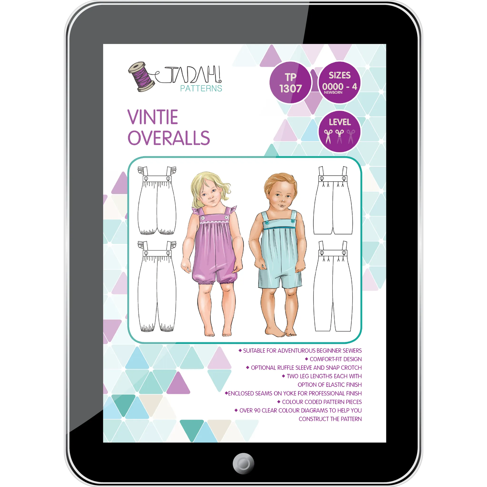 Vintie Overalls Sewing Pattern