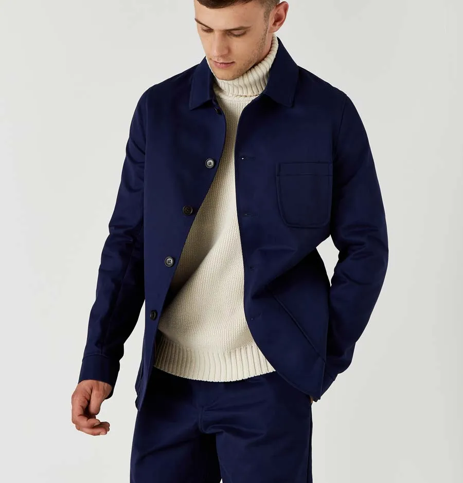 Wax London Elland Jacket – Navy Tennyson