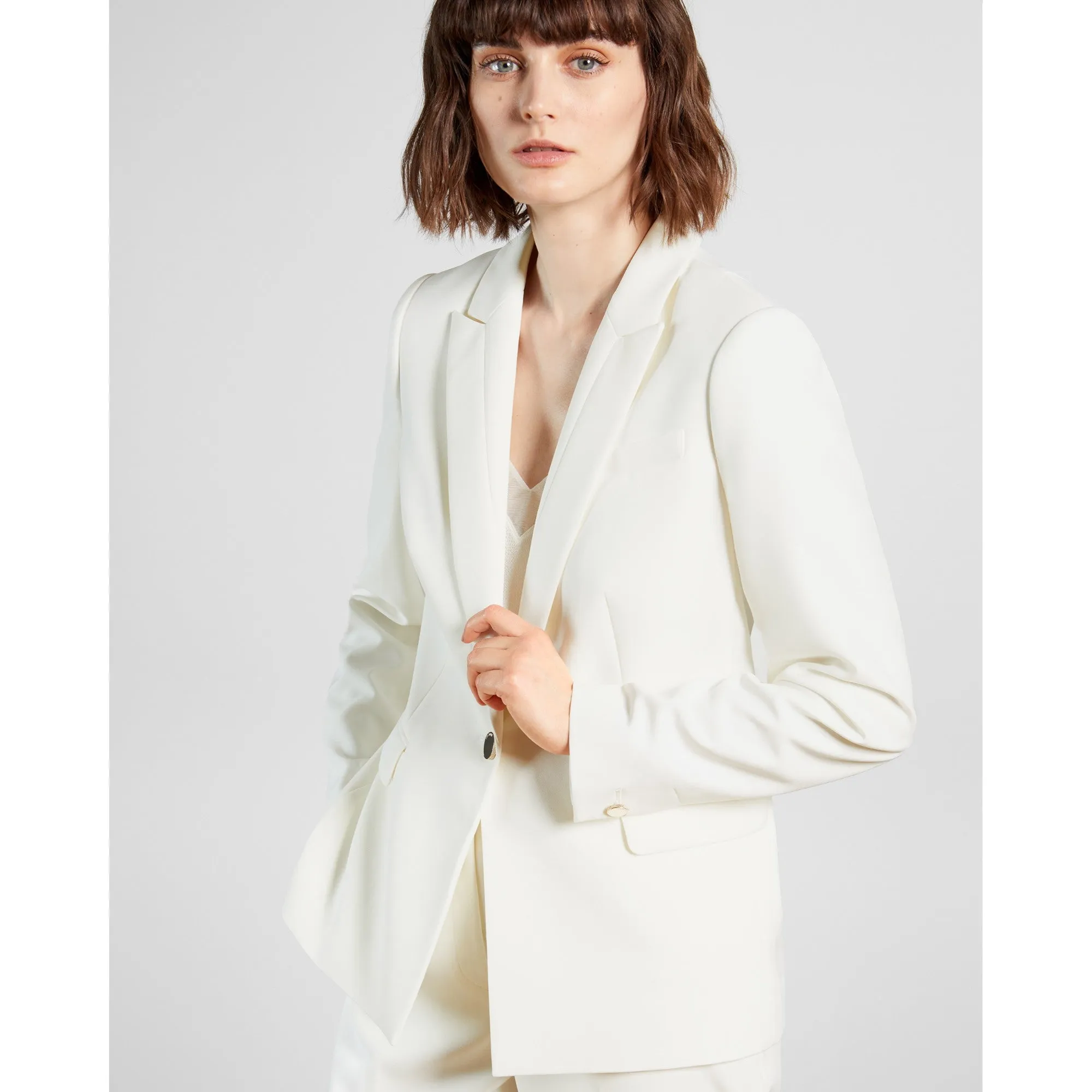 Women Resa-Slim Tailored Jacket - Ivory