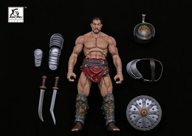 Xesray Studio Fight For Glory 7 inch action figure 1st wave  grand set Medocus The Reaper/Khnuba The Hyaena/Branthoc The Devil Fish